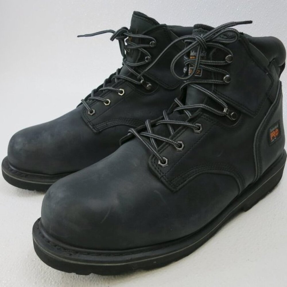 Timberland Pro 24/7 Nubuck Leather Steel Toe Boots Shoes Men's Sz 15 W